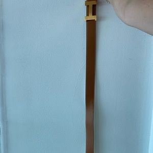 Hermes Belt in Epsom Gold and Leather